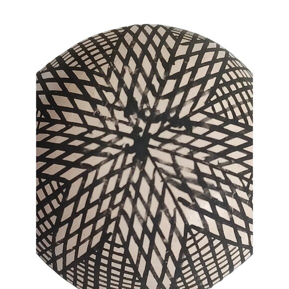 Acoma Pottery Seed Pot Pottery Elaborate Polychrome Kokopelli & Star Vase 1.75" - Picture 6 of 6